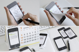 iphoneデザインの付箋紙